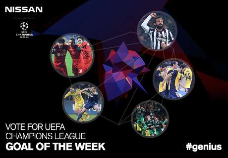 ปีร์โล, โกเก้, เฮือง มิน, อิบราอิมี, หรือเจฟเฟอร์สัน จะได้รับรางวัล UEFA Champions League Goal of the Week!