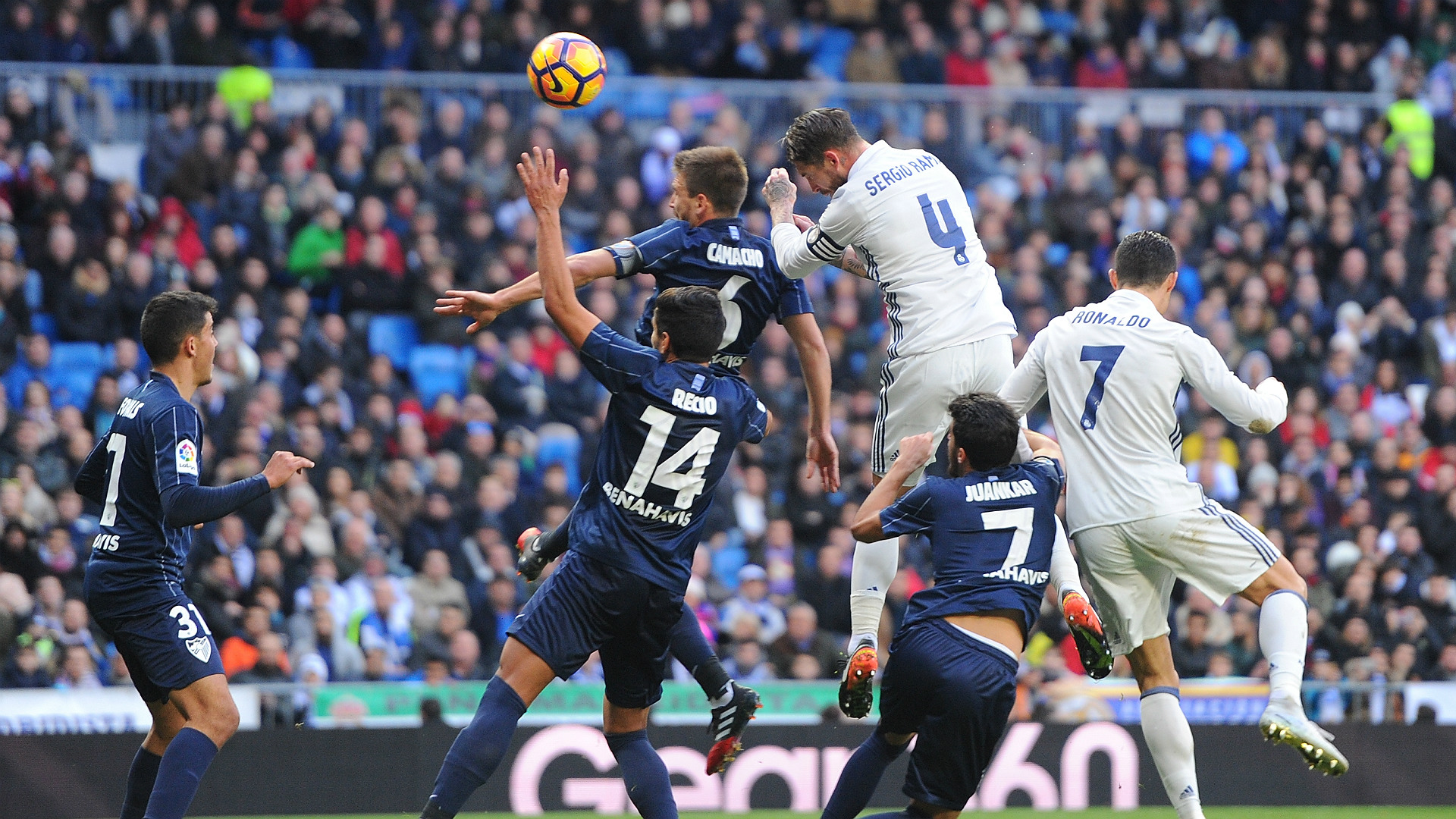 Sergio Ramos Camacho Real Madrid Malaga LaLiga 21012017