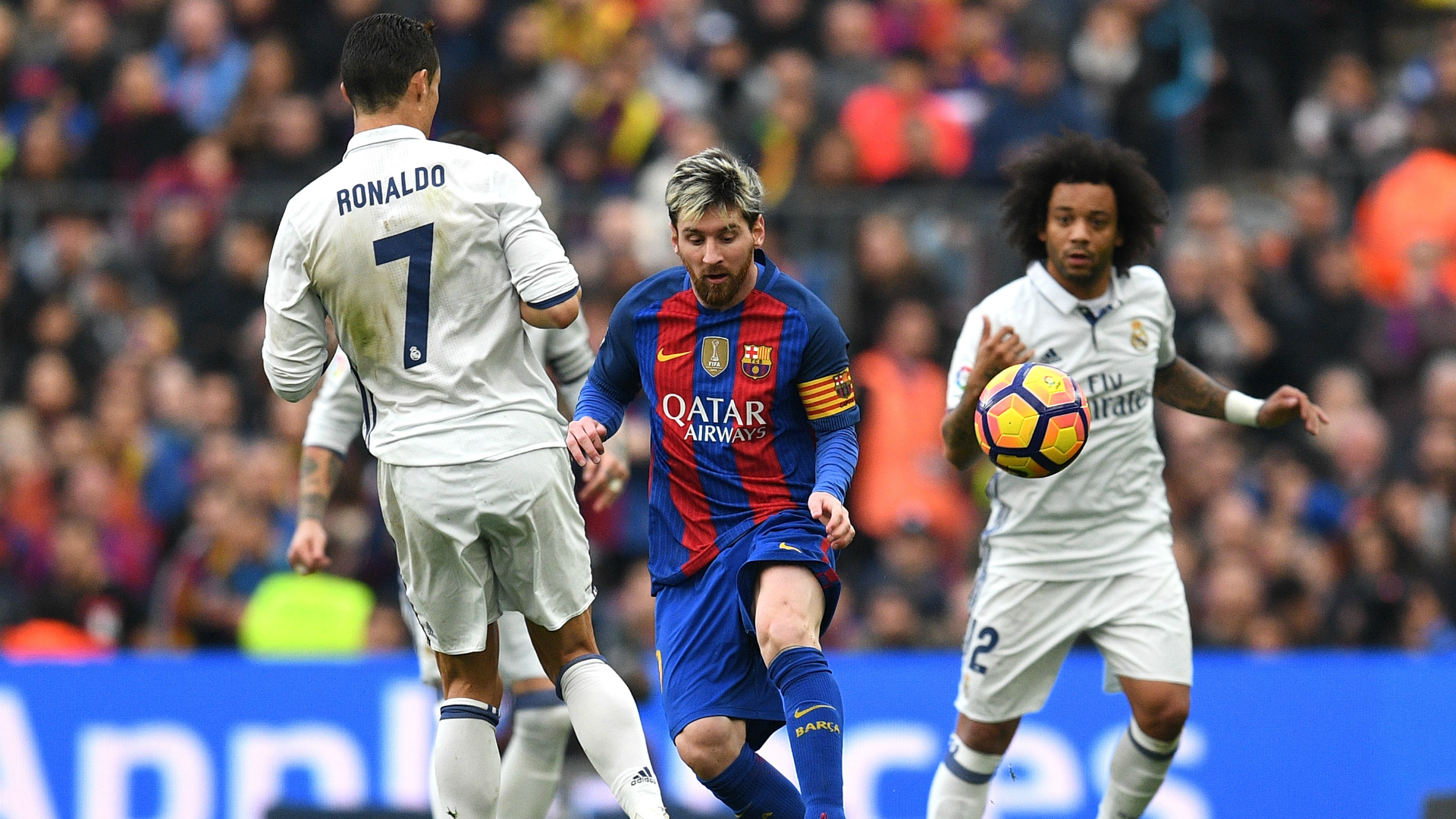 Marcelo Lionel Messi Cristiano Ronaldo Barcelona Real Madrid La Liga