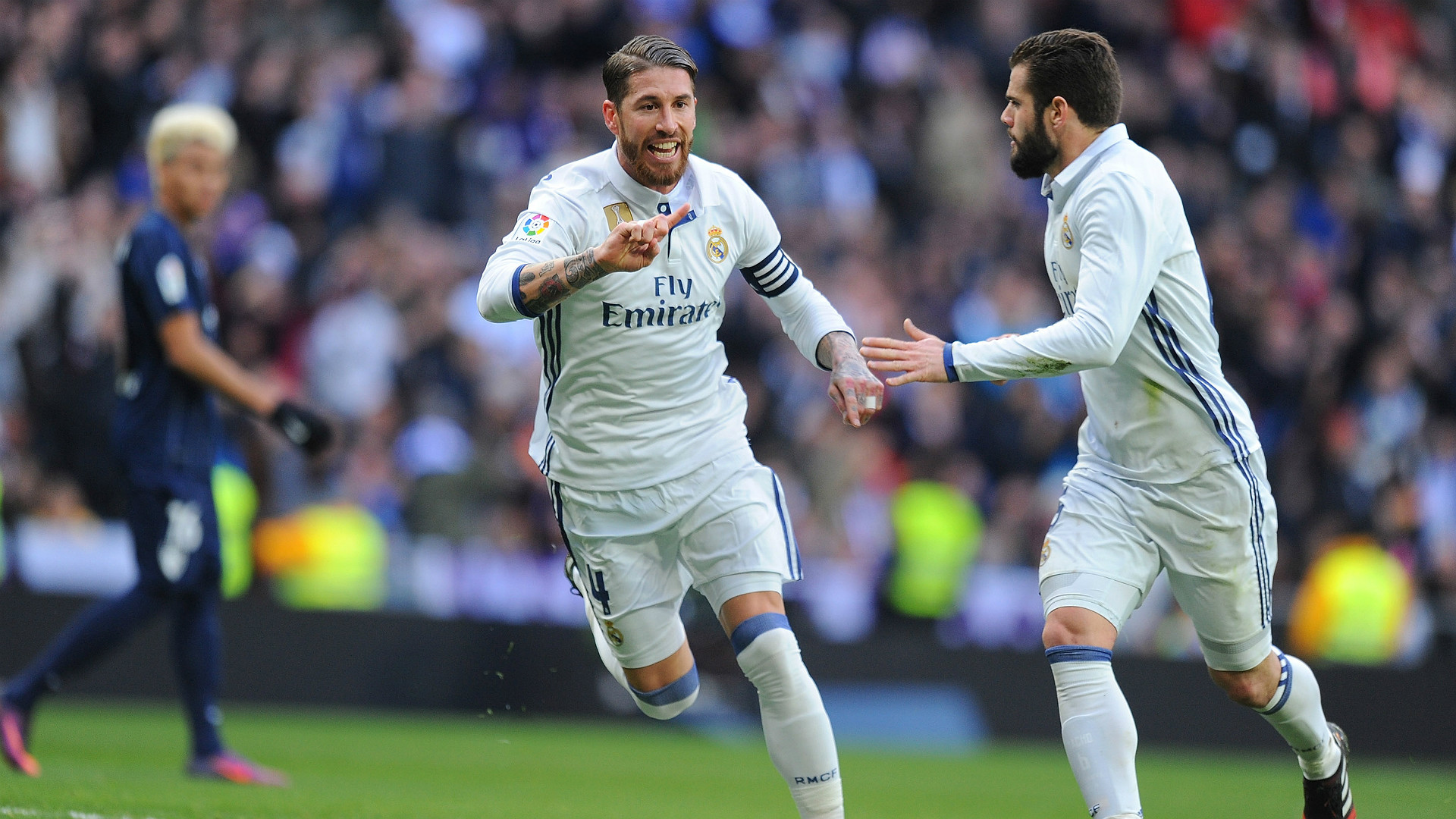 Sergio Ramos Nacho Sergio Ramos Real Madrid Malaga Laliga Sergio Ramos Nacho Sergio Ramos Real Madrid Malaga Laliga