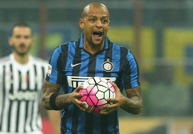 Il centrocampista dell'Inter, Felipe Melo