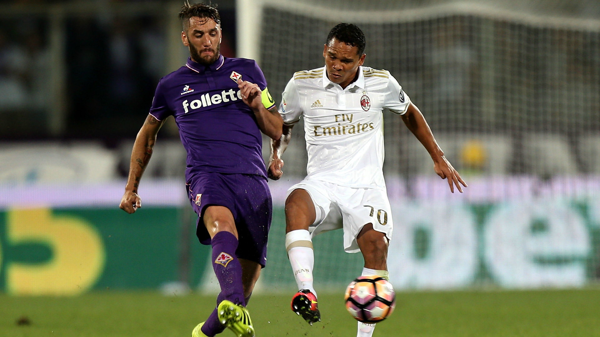 Gonzalo Rodriguez Carlos Bacca Fiorentina Milan Serie A 25092016