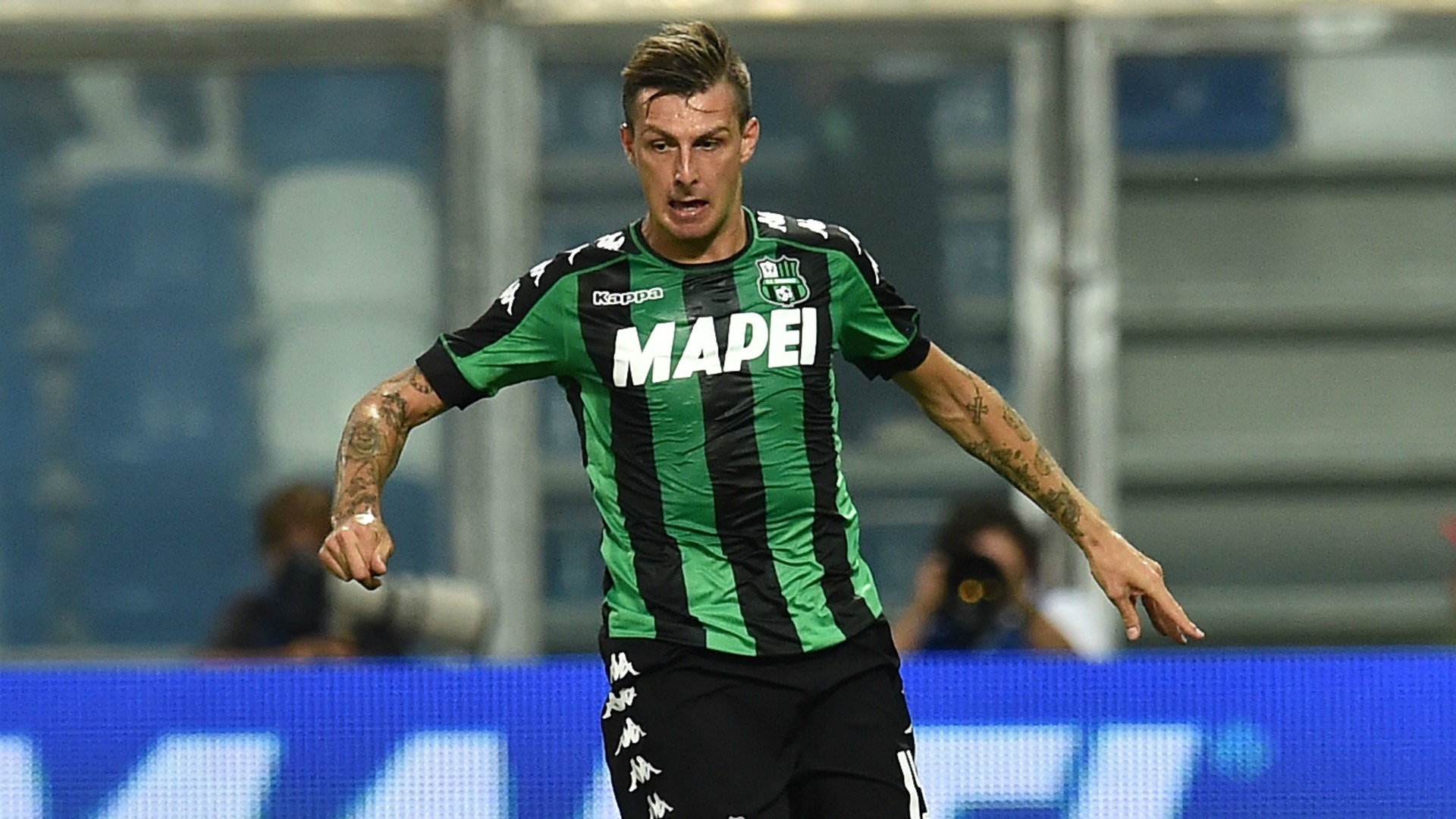 Il difensore del Sassuolo Francesco Acerbi