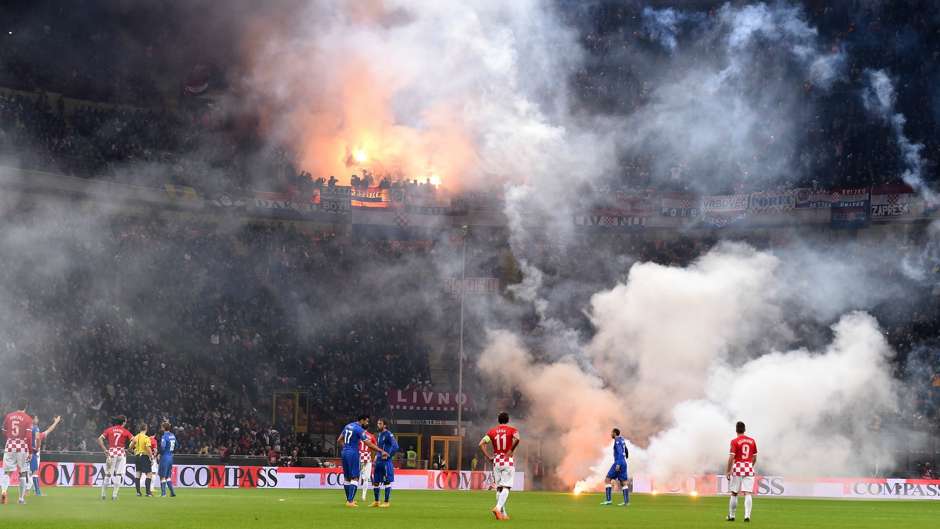 Croatia fans Italy Croatia