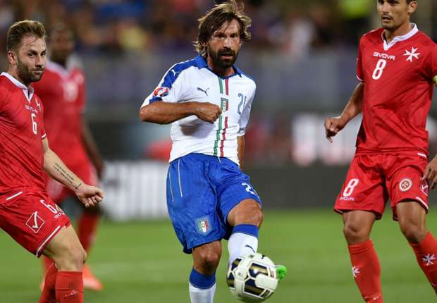 Andrea Pirlo dicadangkan kontra Bulgaria.