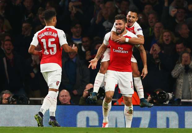 Giroud bahagia menangkan Arsenal.