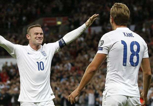 Wayne Rooney - Harry Kane, Inggris