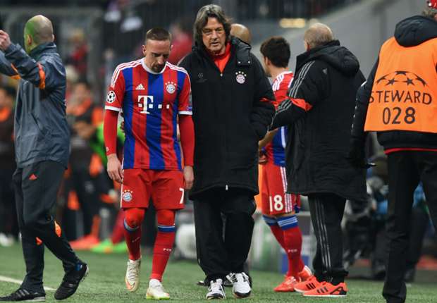 Ribery to miss second leg against Barcelona