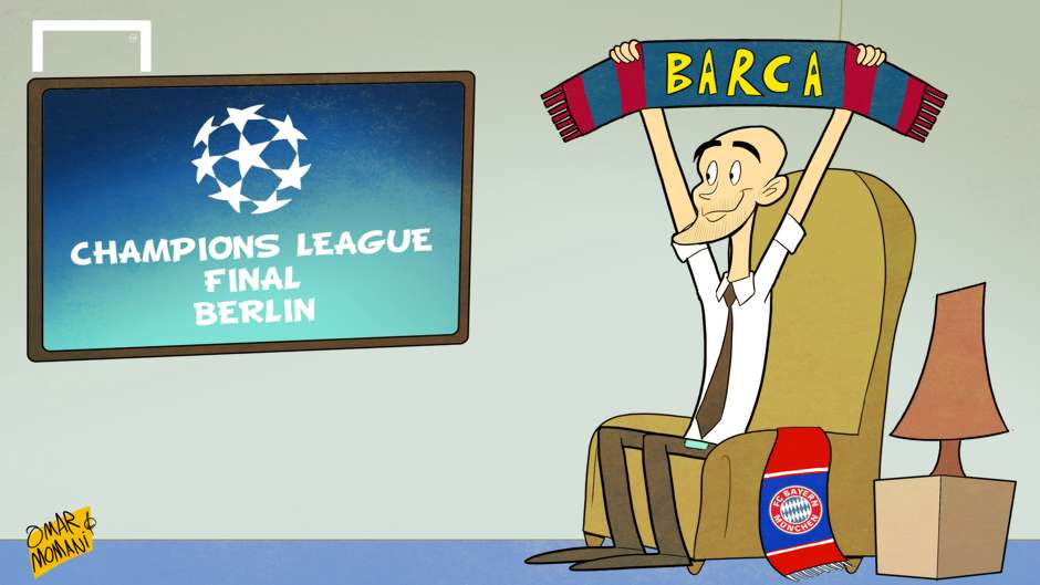Cartoon of the Day: Pep Guardiola supporting Barcelona