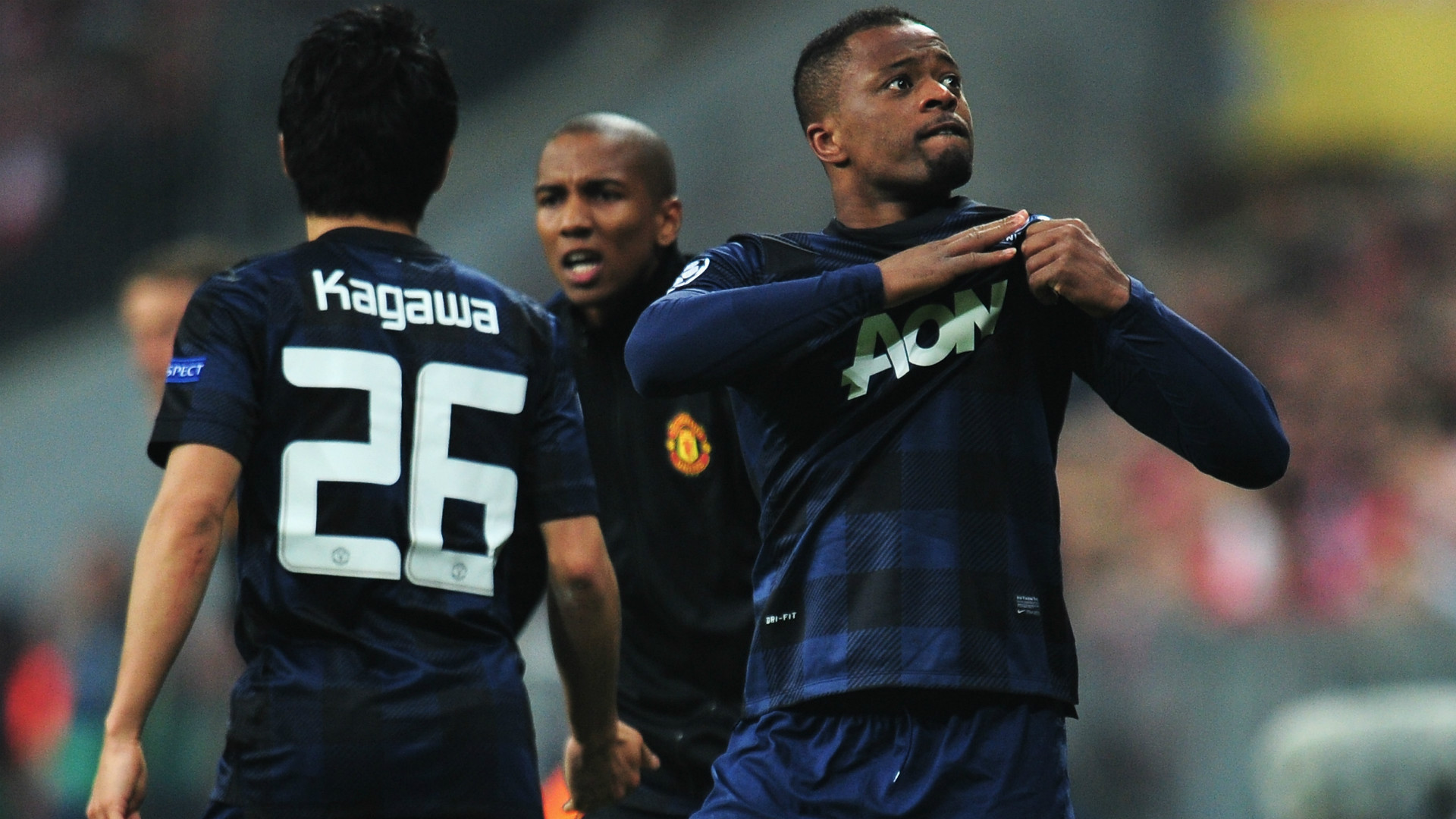 Patrice Evra Manchester United Champions League