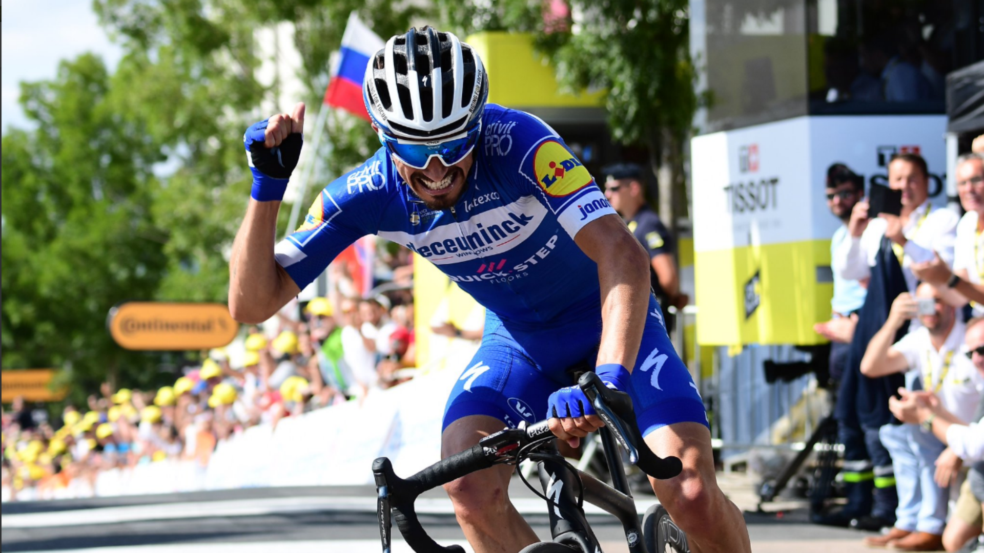 Tour de France 2019: Julian Alaphilippe takes yellow jersey after storming to state three win