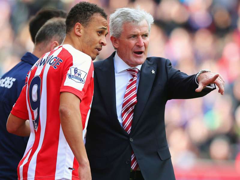 Peter Odemwingie prepares to make his return for Stoke City against Sunderland