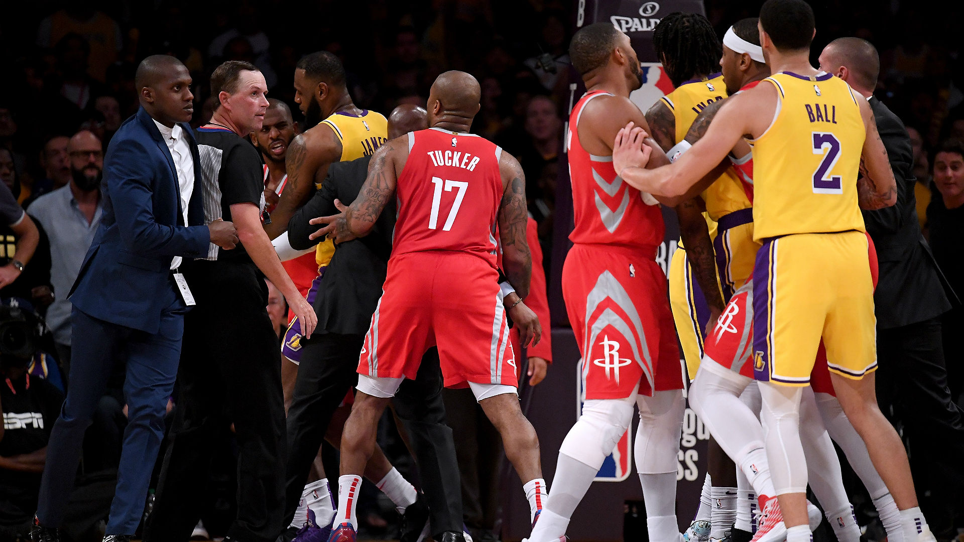 Rajon Rondo, Chris Paul, Brandon Ingram suspended for roles in Lakers-Rockets fight