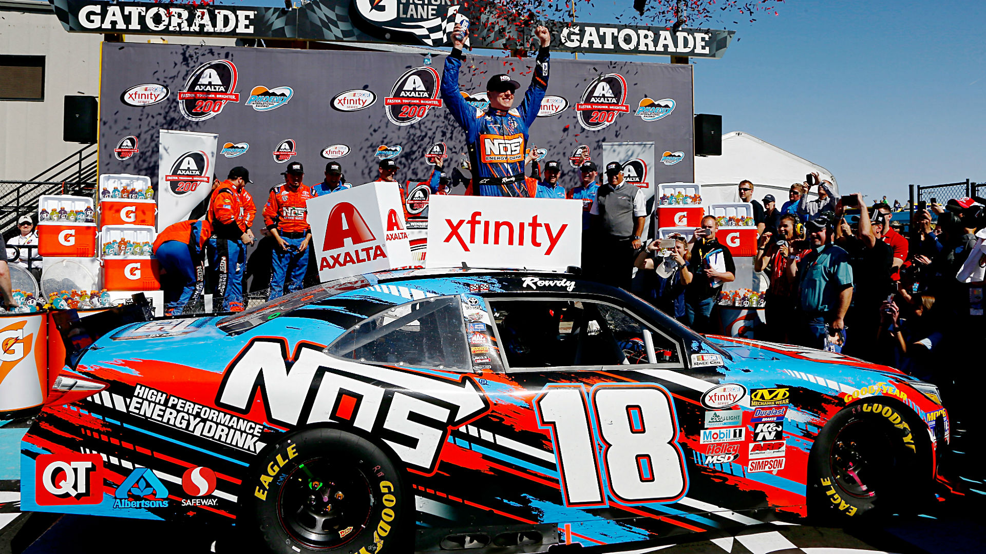 Xfinity results at Phoenix Kyle Busch wins third consecutive race