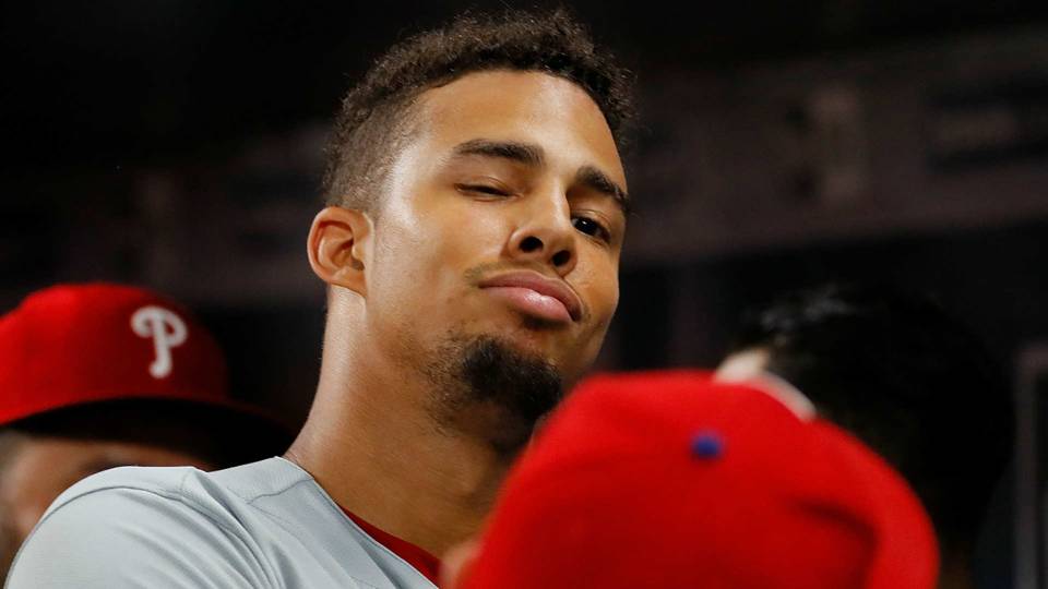 Phillies' Aaron Altherr turns circus catch into double play MLB