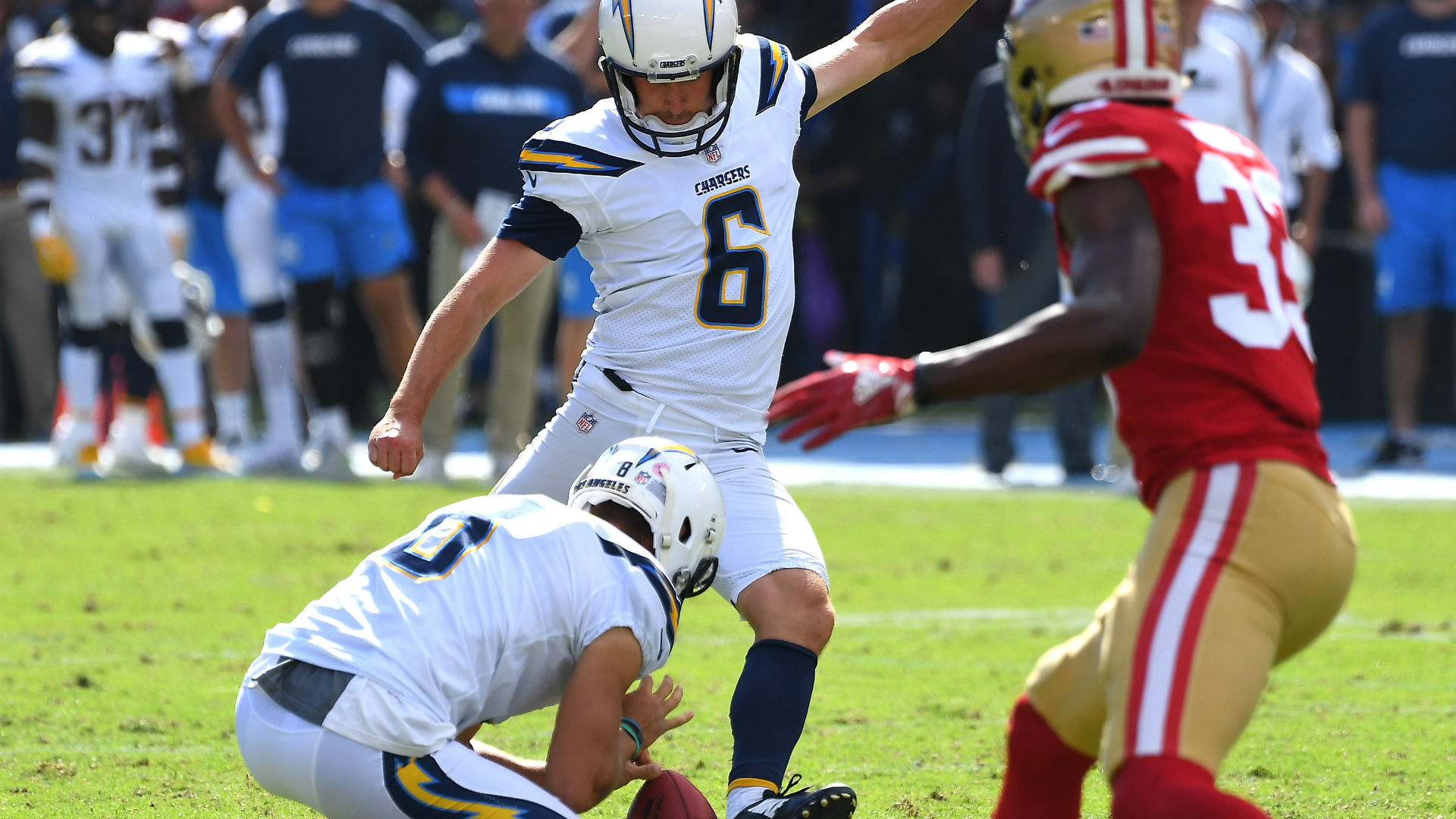 Chargers release kicker Caleb Sturgis, sign Michael Badgley