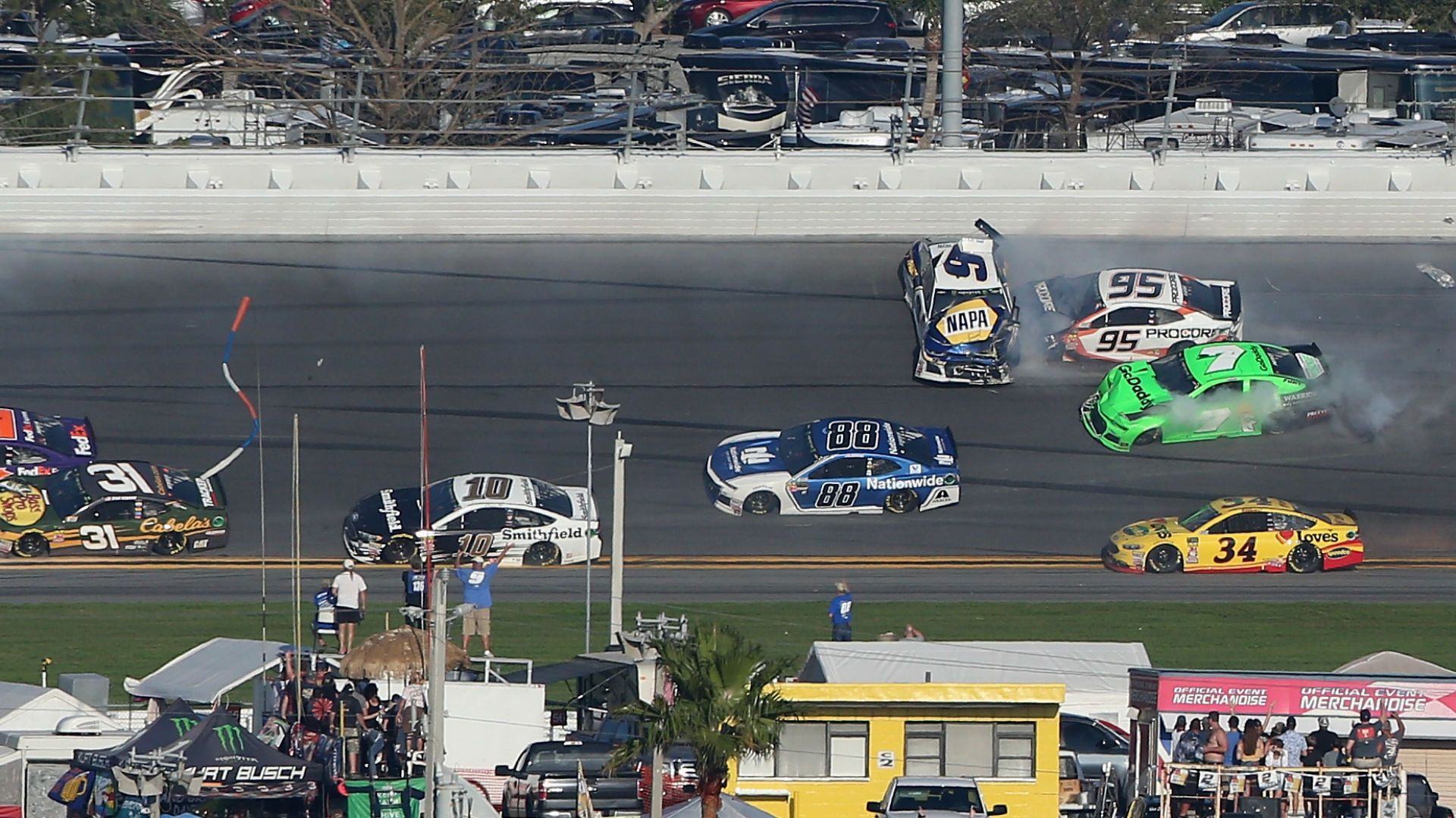 Watch: Danica Patrick's NASCAR Career Comes To An End In Big Daytona ...