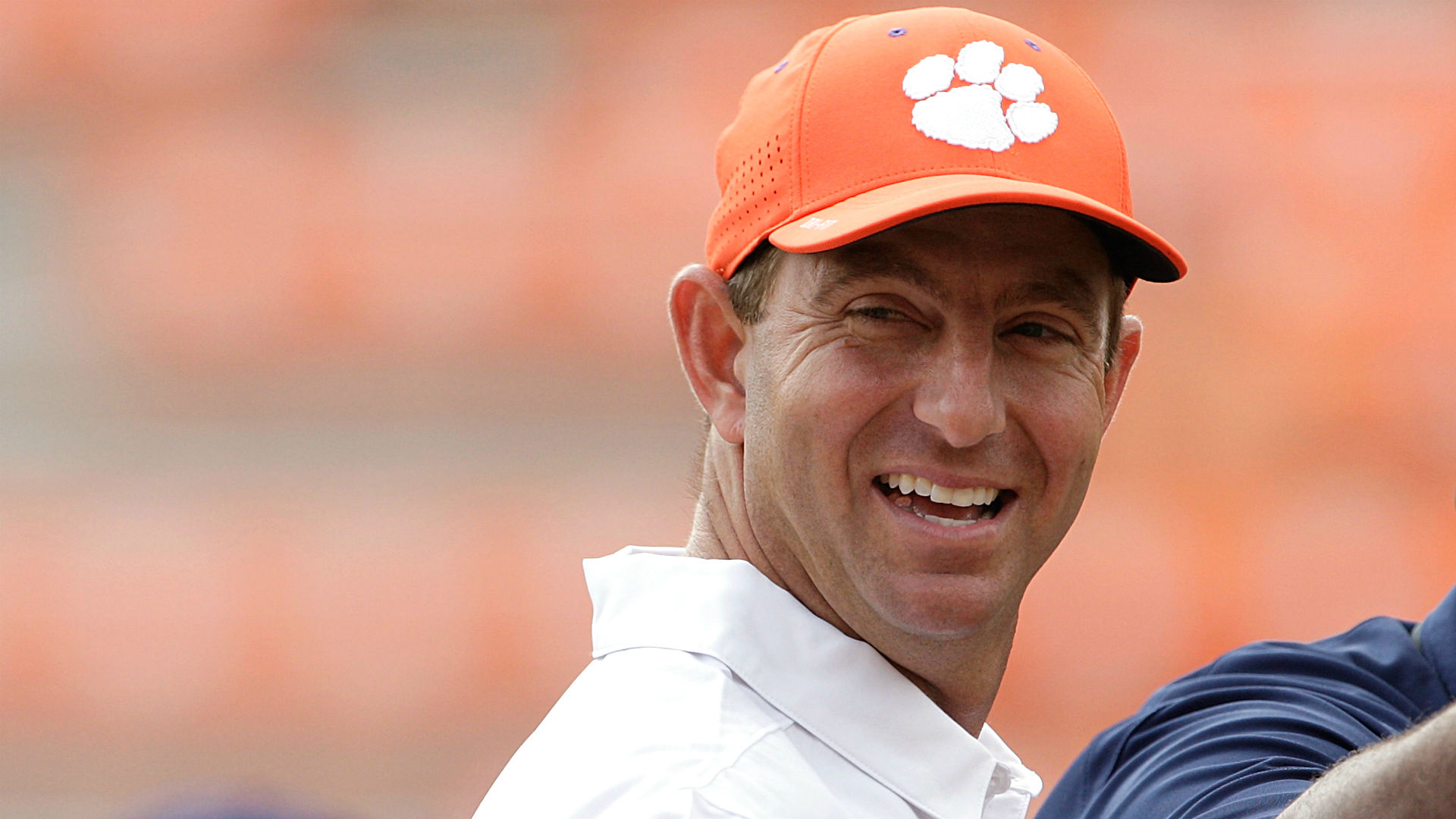 Clemson's Dabo Swinney Celebrates Alabama's '92 Championship With F...