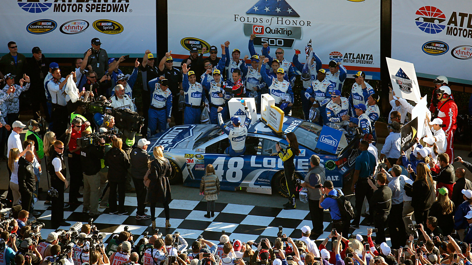 NASCAR Results From Atlanta: Jimmie Johnson Wins In Overtime | NASCAR ...