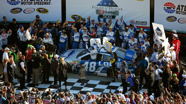 Jimmie Johnson wins at Atlanta