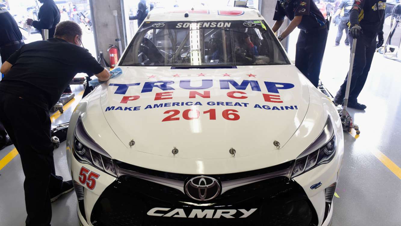 Motorsport Donald Trump paint scheme receives warm
