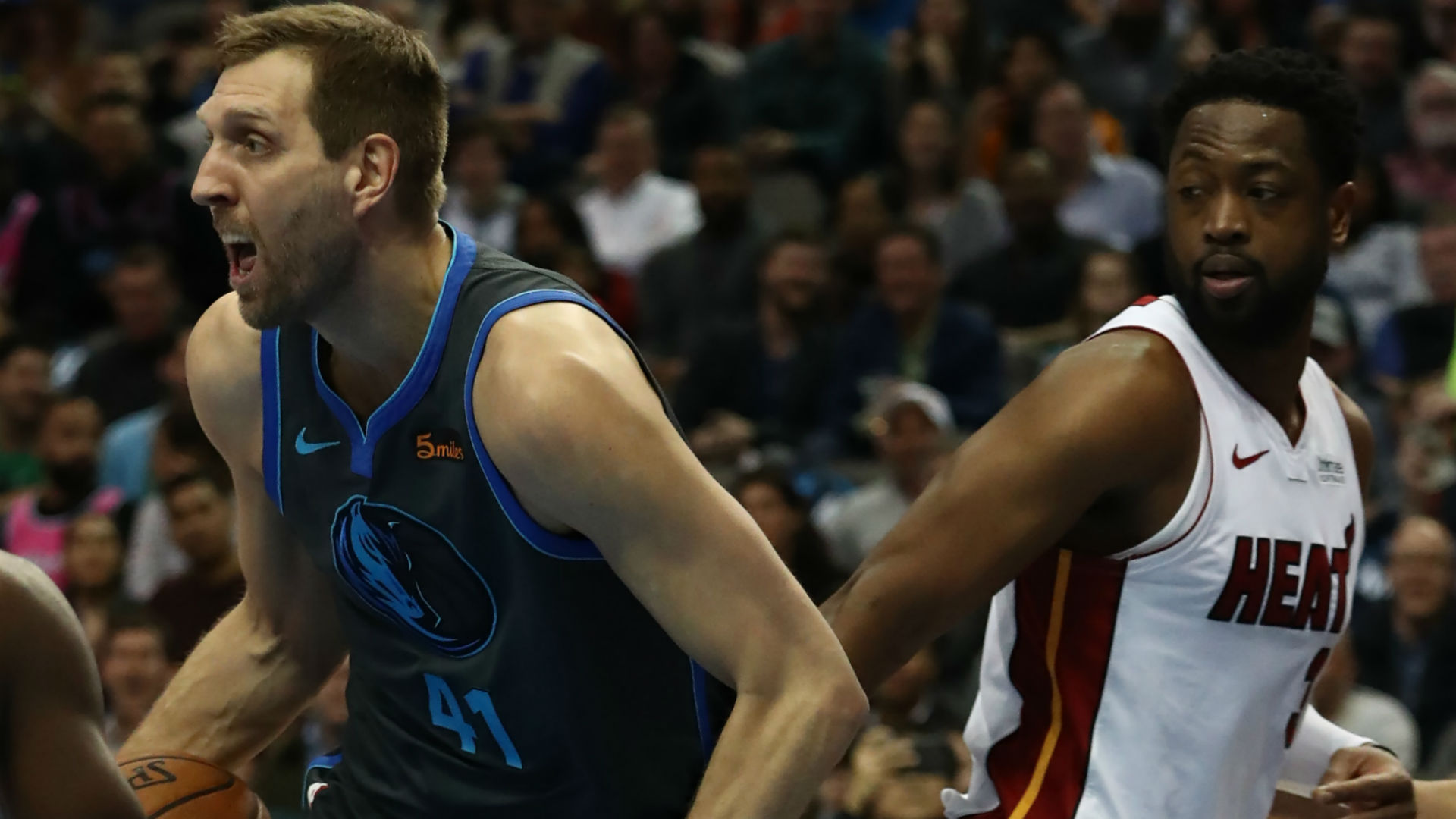Dwyane Wade, Dirk Nowitzki swap jerseys as game respects game NBA