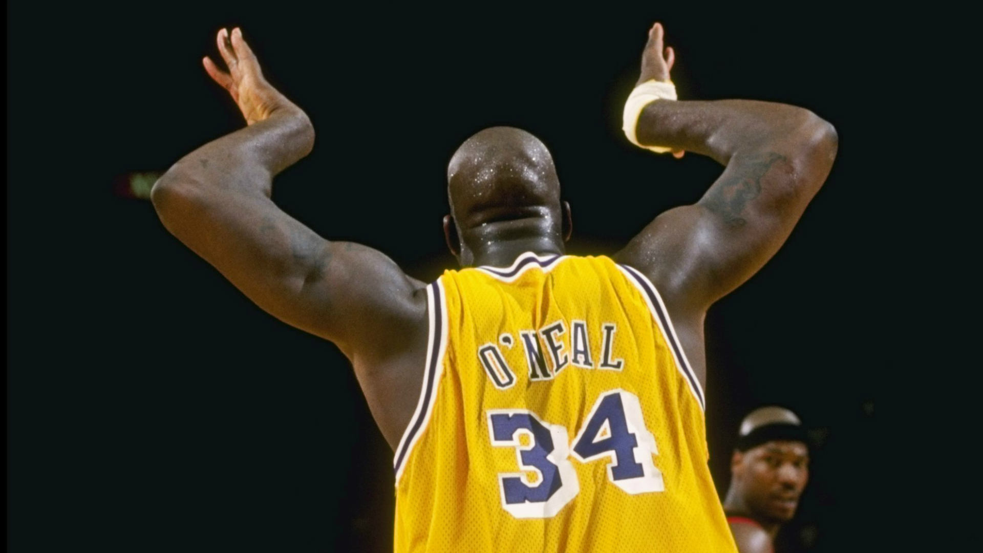 shaq black lakers jersey