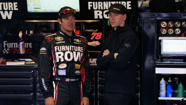 Martin Truex Jr and crew chief Cole Pearn