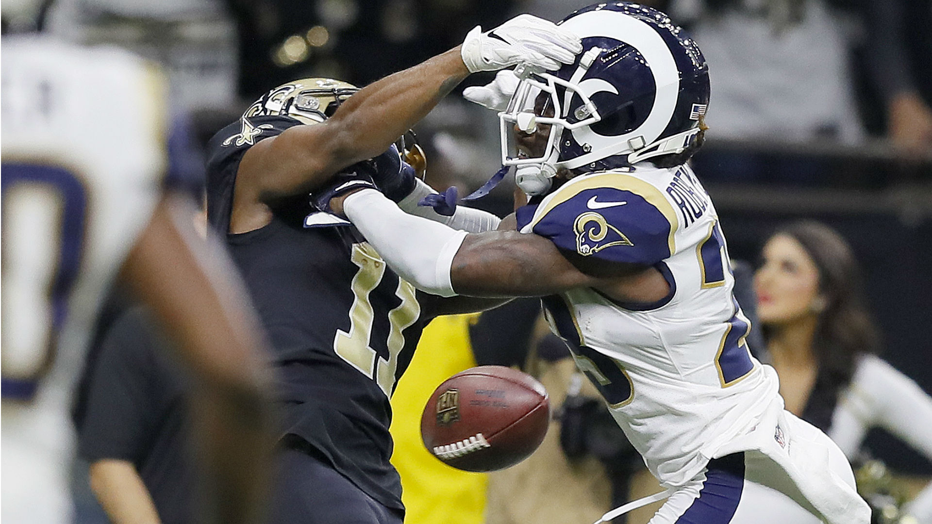 Nickell Robey-Coleman says pass was tipped during controversial no-call play in Rams-Saints game