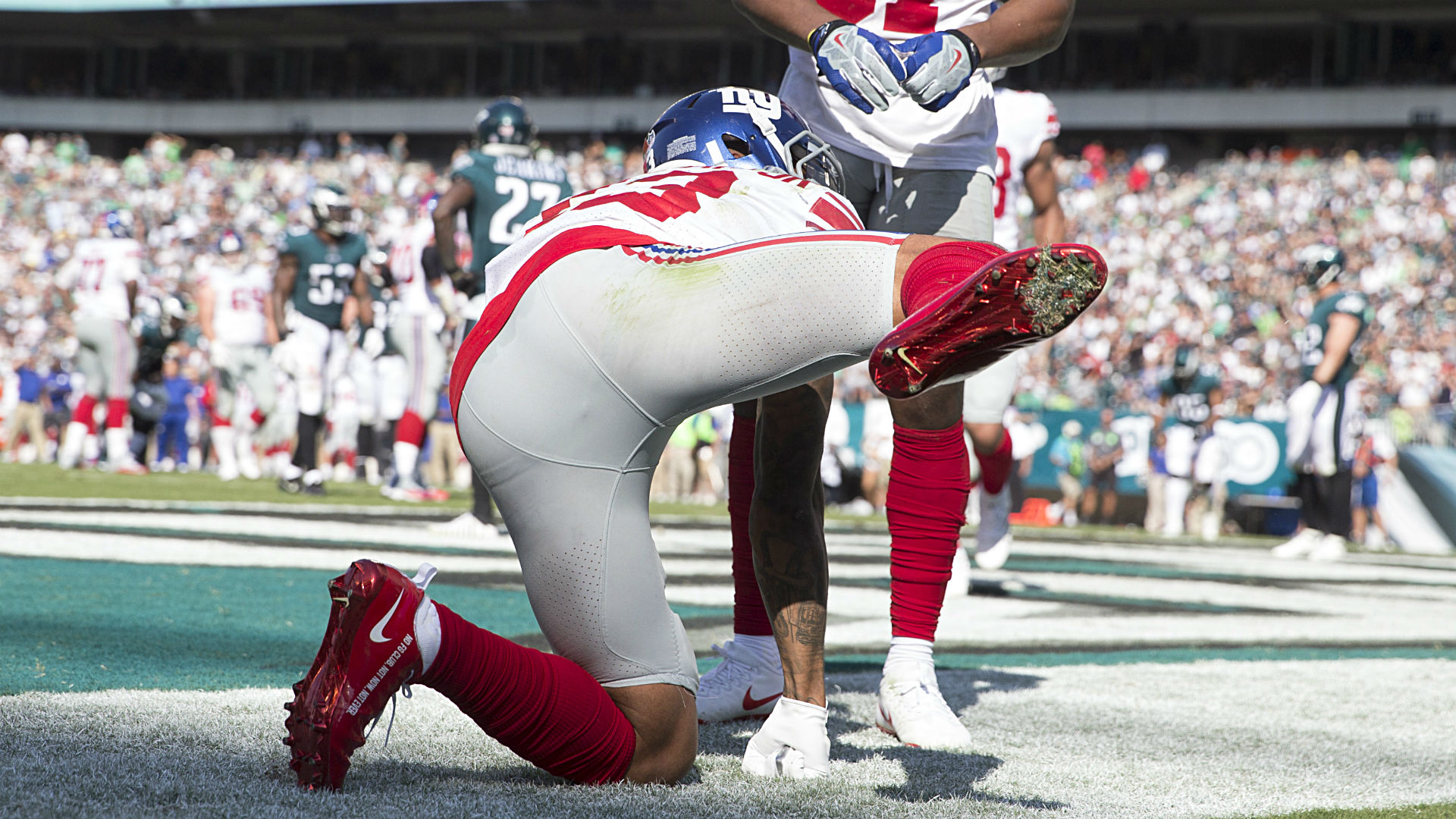 John Mara 'very unhappy' with Odell Beckham Jr. TD celebration John Mara 'very unhappy' with Odell Beckham Jr. TD celebration