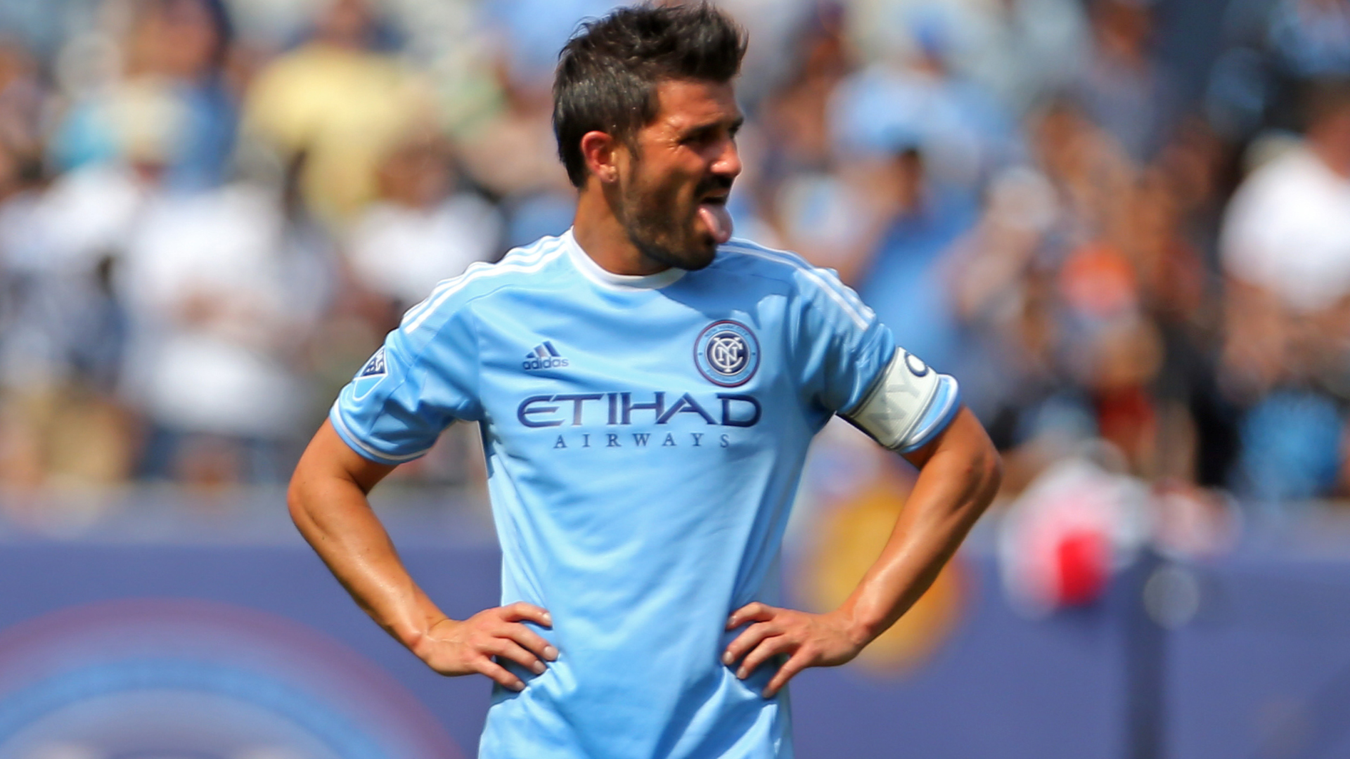 New York City's David Villa sent off after video replay