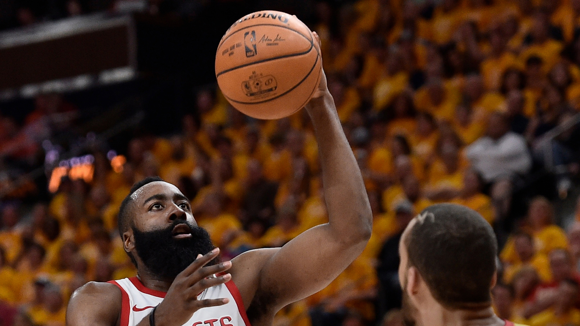 NBA Playoffs 2018: Watch James Harden Dunk All Over Draymond Green ...