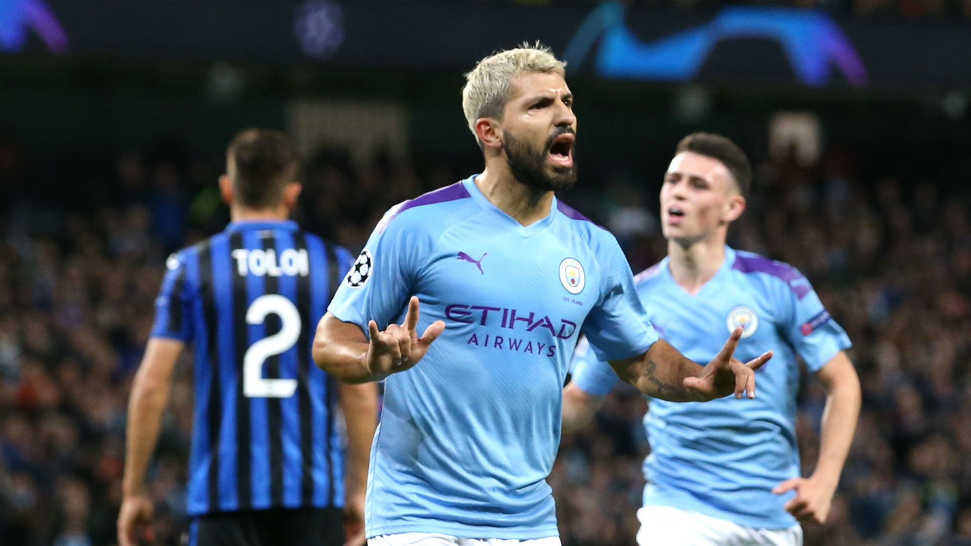 Manchester City 5-1 Atalanta: Sensational Sterling nets a hat-trick before Foden sees red