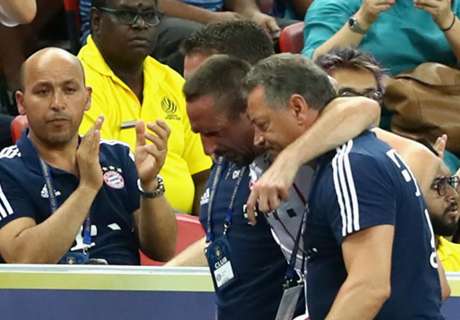 Ribery out 3-4 days with ankle injury
