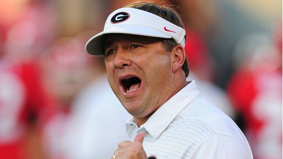 coach Kirby Smart arrives in helicopter to watch QB recruit