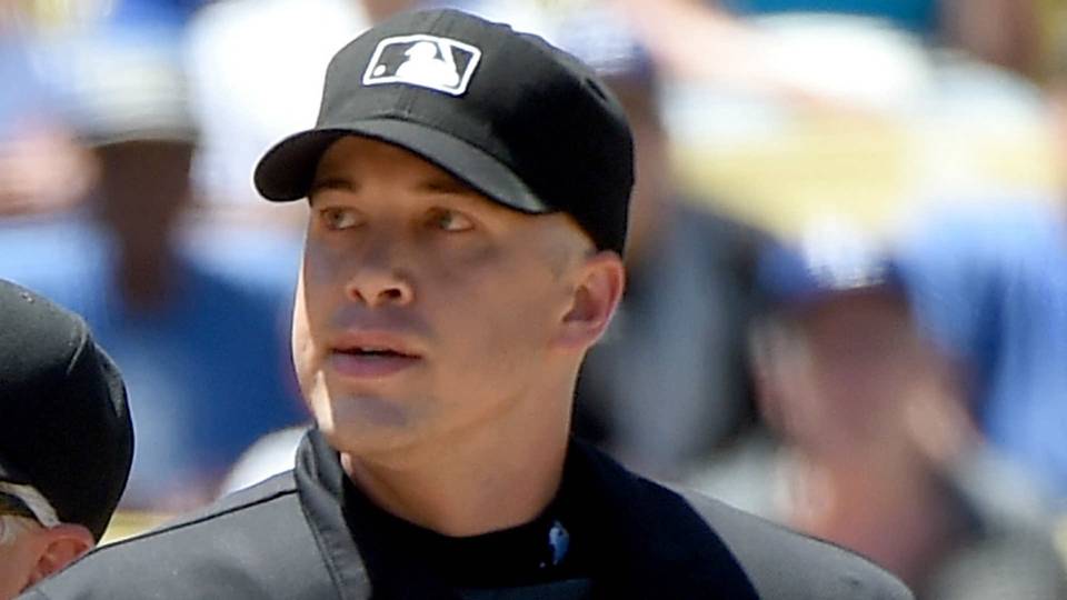 Home plate umpire hit in the head by Josh Donaldson's bat MLB