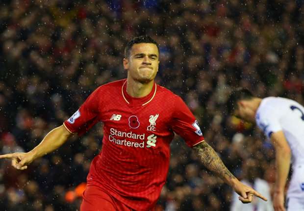 Liverpool forward Philippe Coutinho