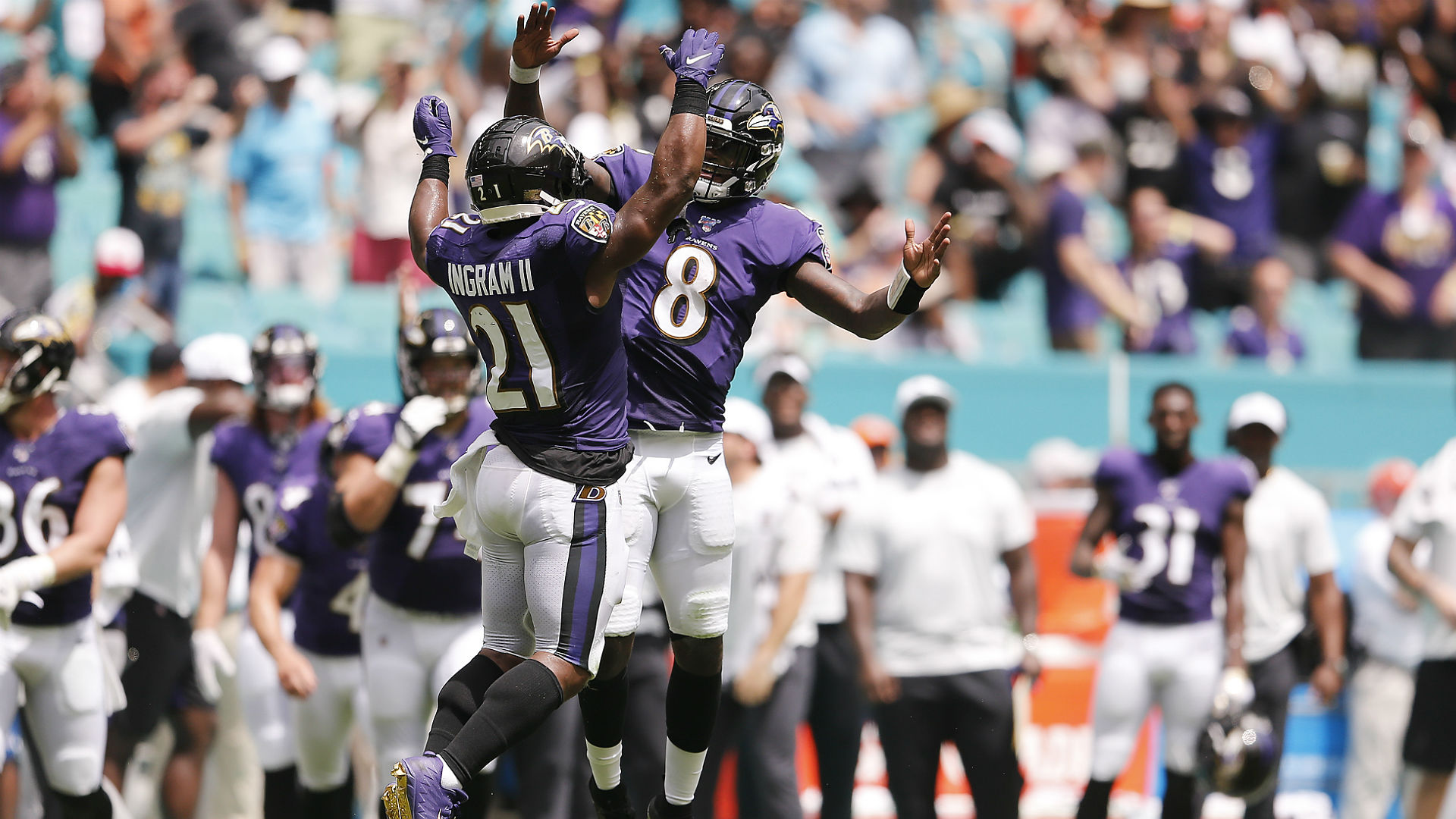 Five crazy stats from Ravens' blowout win over Dolphins