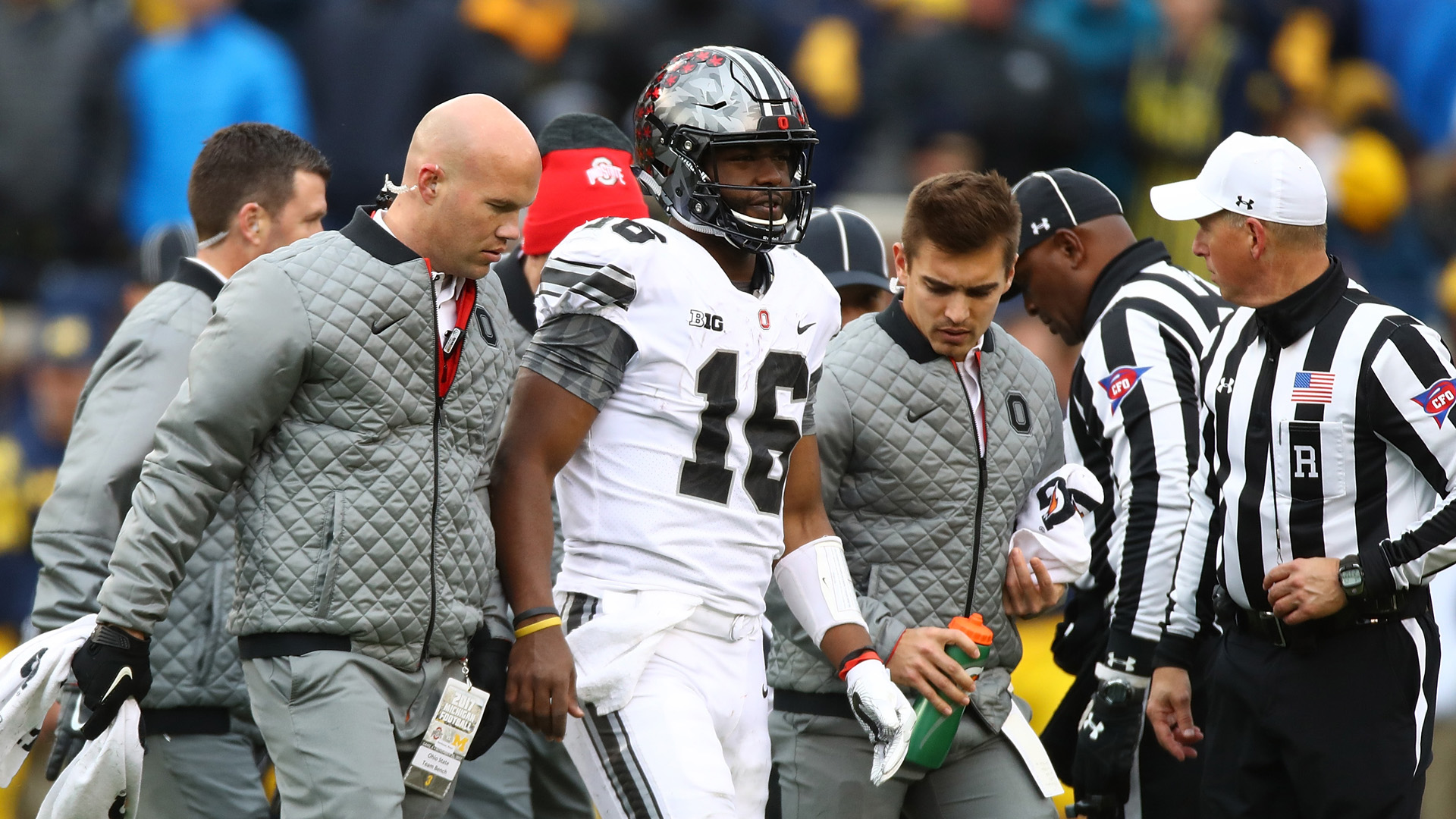 No. 9 Ohio State beats MI despite losing JT Barrett to injury No. 9 Ohio State beats MI despite losing JT Barrett to injury