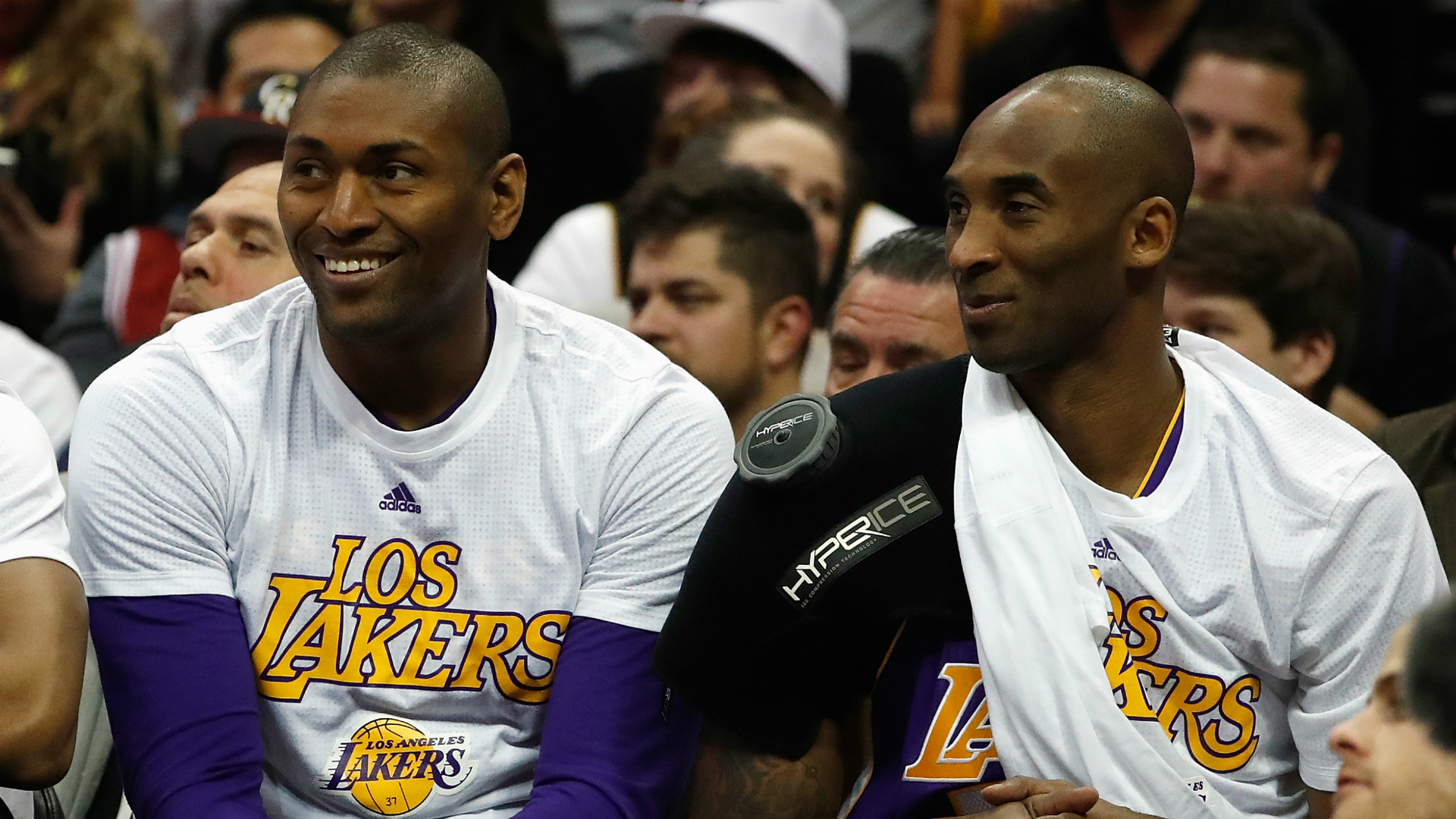 Lakers give Metta World Peace a Kobe Bryant-style farewell — sort of - Sporting News