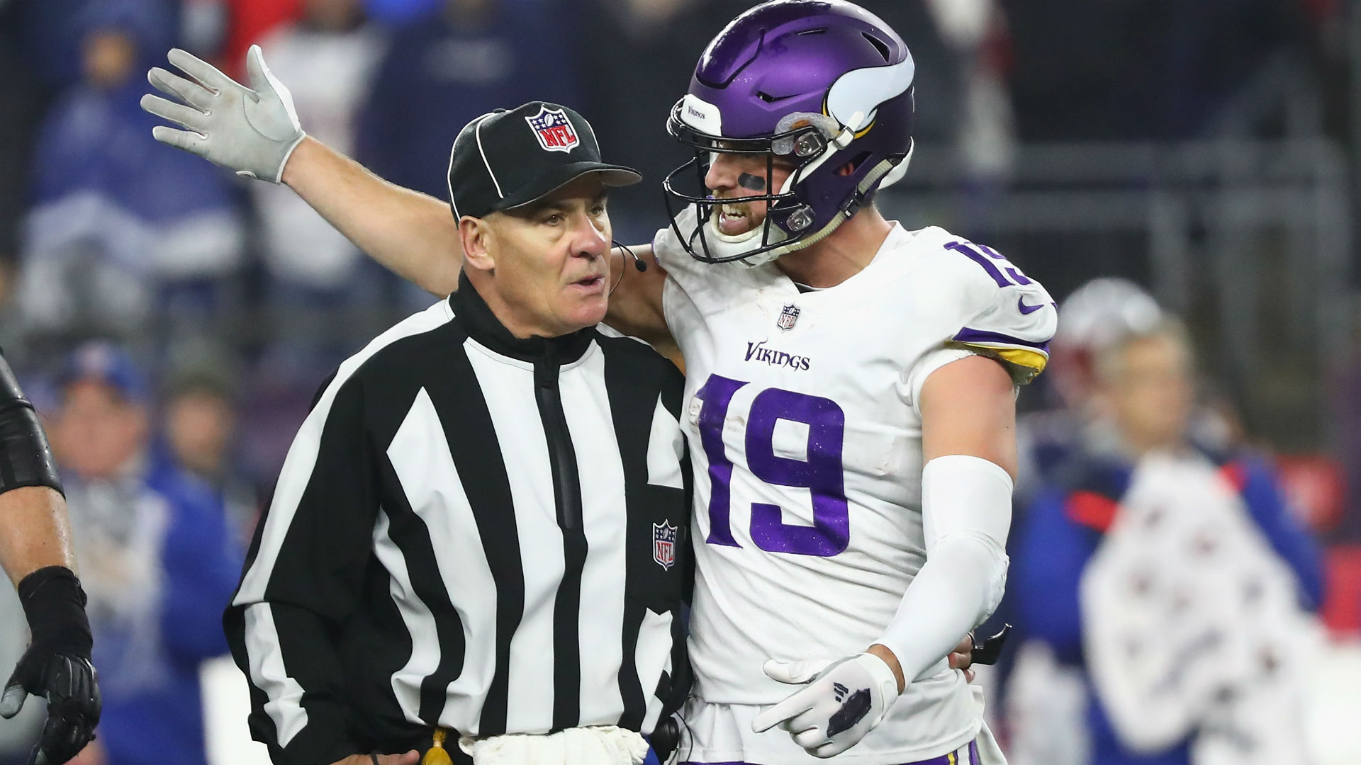 Vikings WR Adam Thielen explains exchange with Patriots coach Bill Belichick