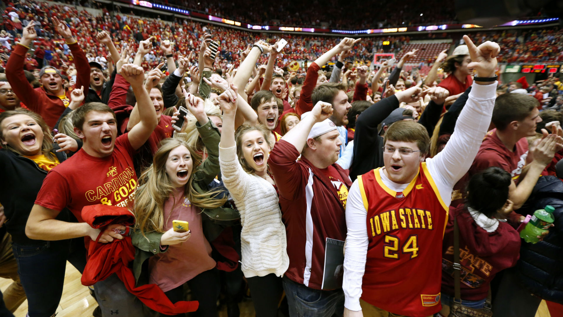 Big 12 Won't Penalize Iowa State After Court-storming | NCAA Basketball ...