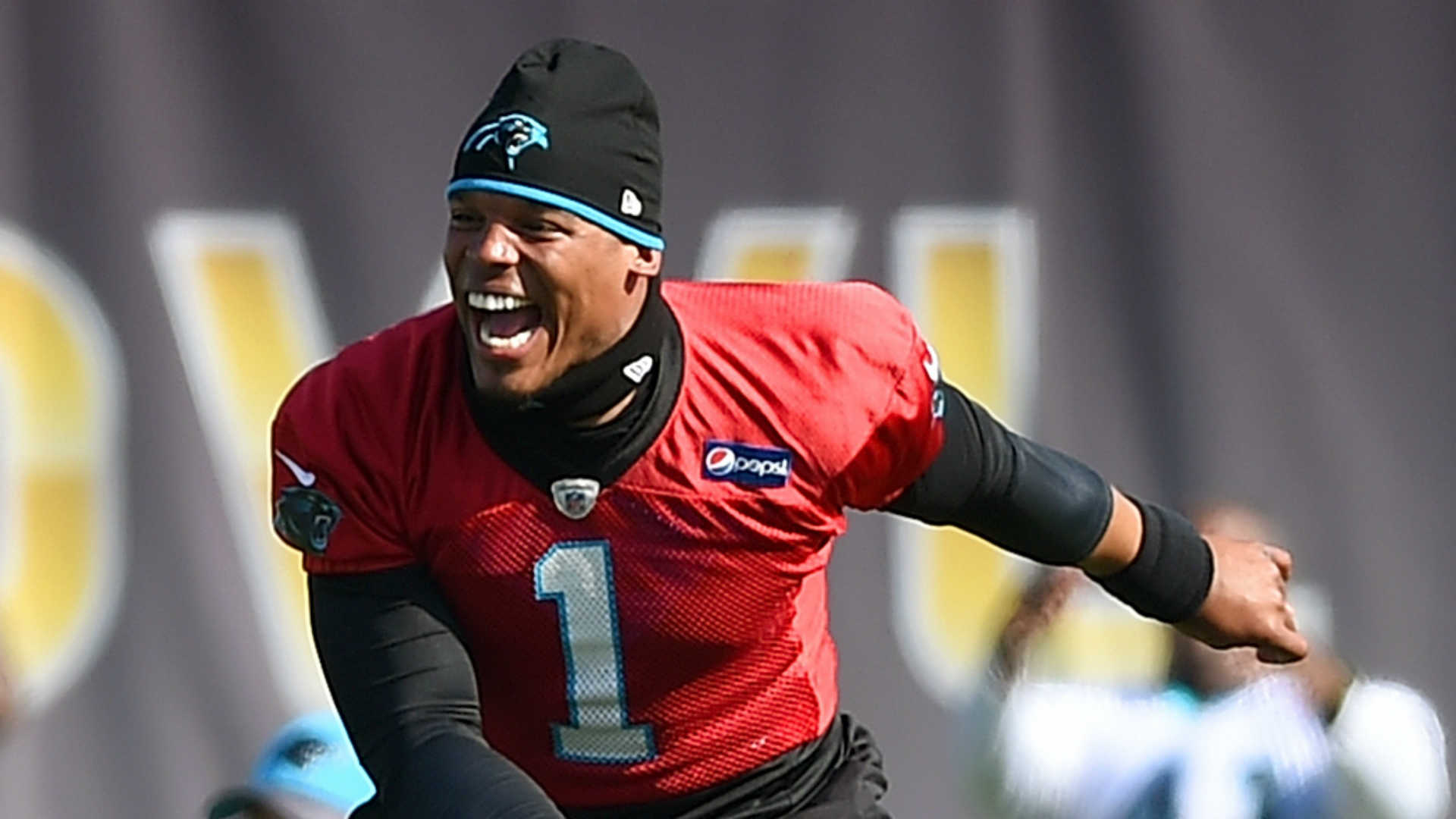 'Dynamic' Cam Newton plays role of cheerleader during Panthers fan fest