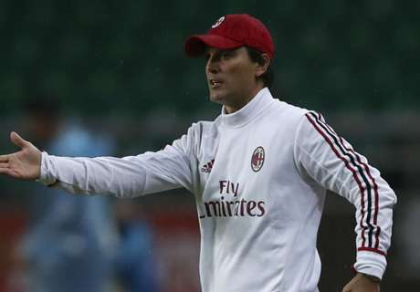 Montella pleased despite Milan loss