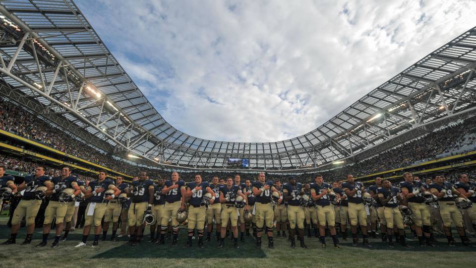 2020 Notre Dame Navy Game To Be Played In Dublin Ncaa