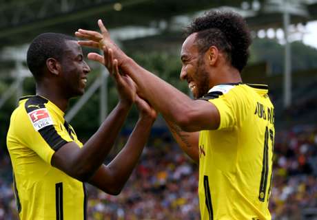 Aubameyang nets double in BVB win