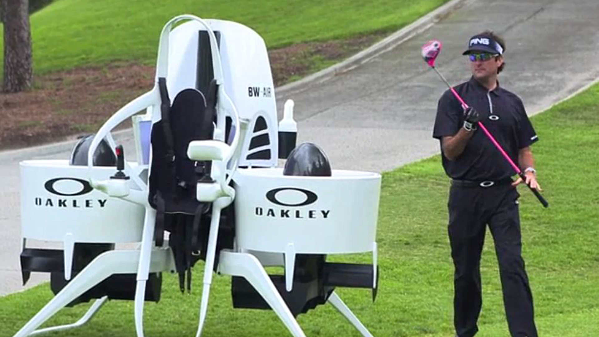 Bubba Watson unveils flying 'golf cart jet pack' Golf Sporting News