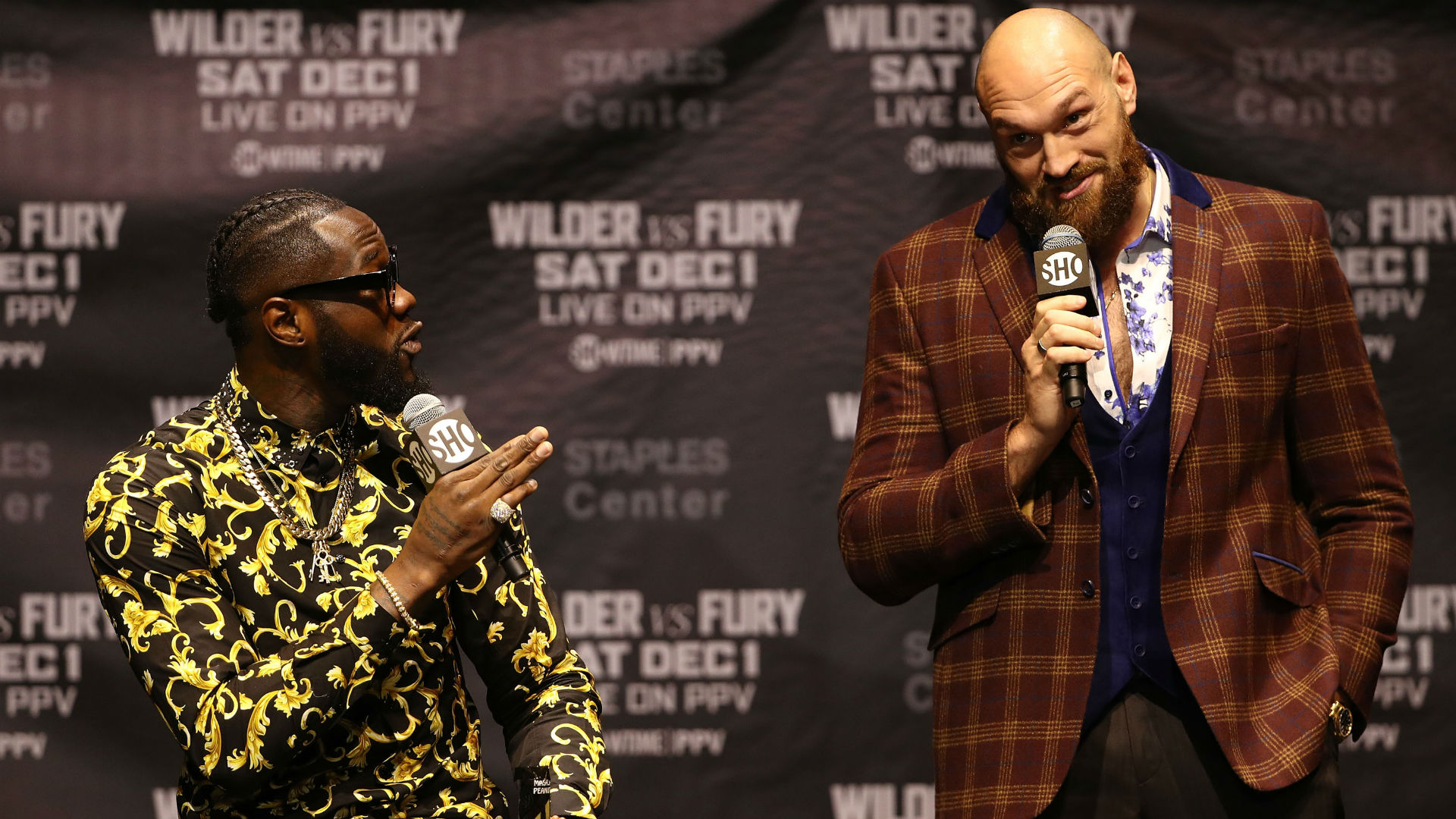 Watch Tyson Fury weigh in for WBC title fight with Deontay Wilder Watch Tyson Fury weigh in for WBC title fight with Deontay Wilder