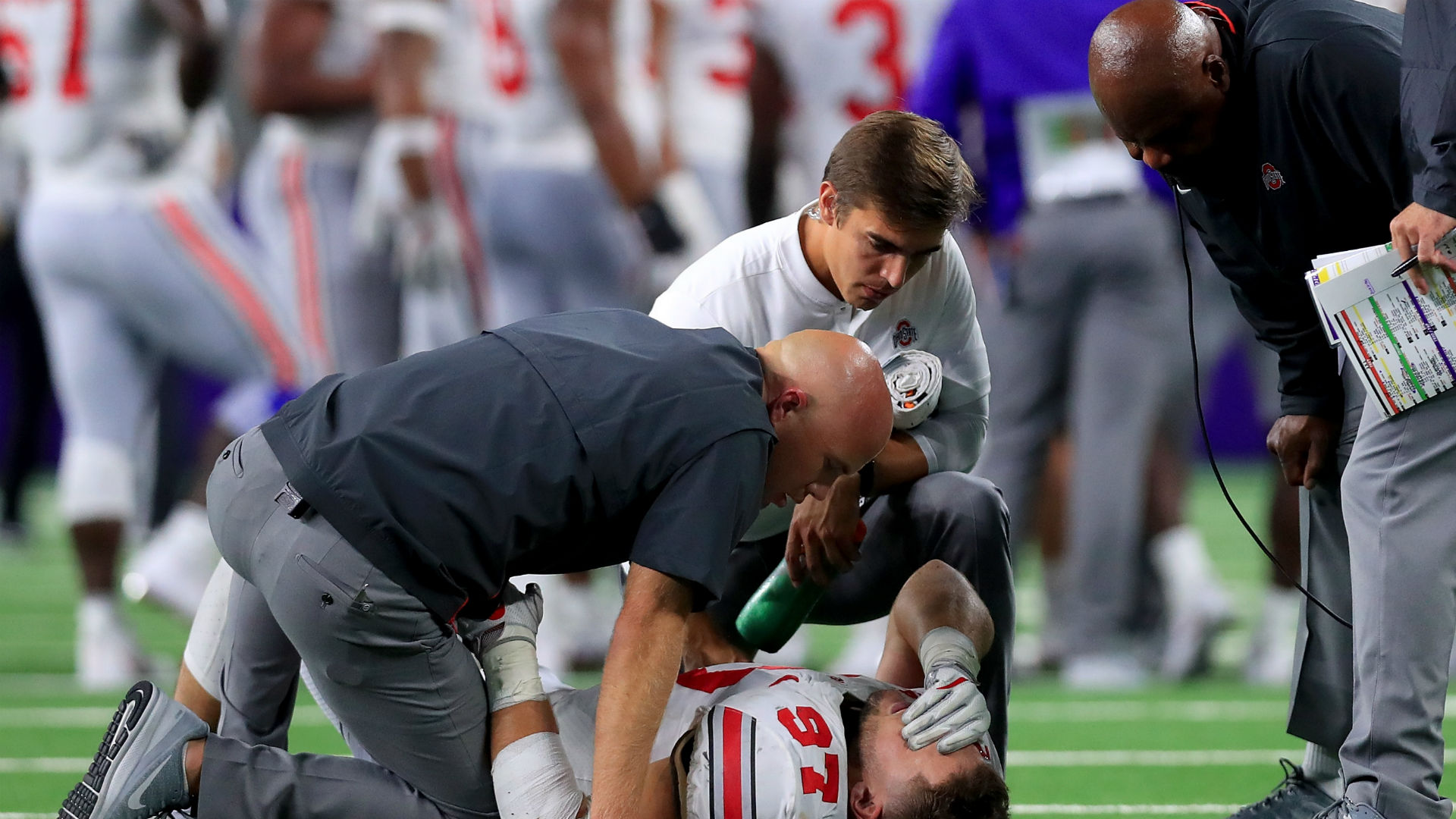 Nick Bosa injury update Ohio State defensive end exits TCU game with