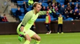 André Hansen for Norge mot Finland i landskamp.